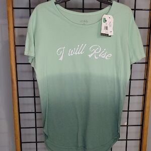 Wonderly Mint Ombre Short Sleeve Tee